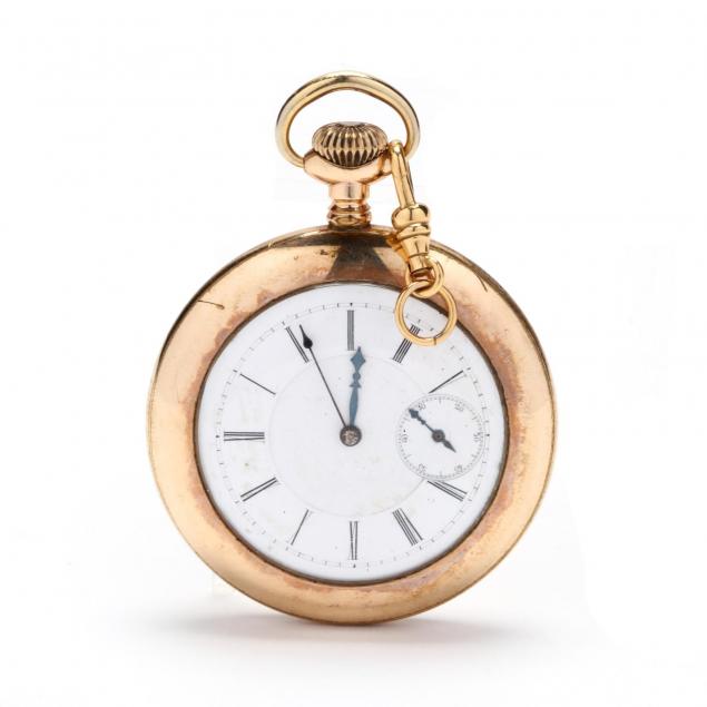 antique-gold-filled-open-face-pocket-watch-agassiz