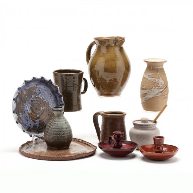 an-assortment-of-contemporary-pottery