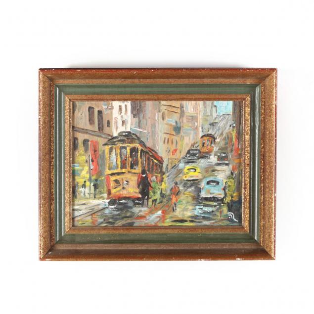 a-mid-century-painting-of-cable-cars-in-san-francisco