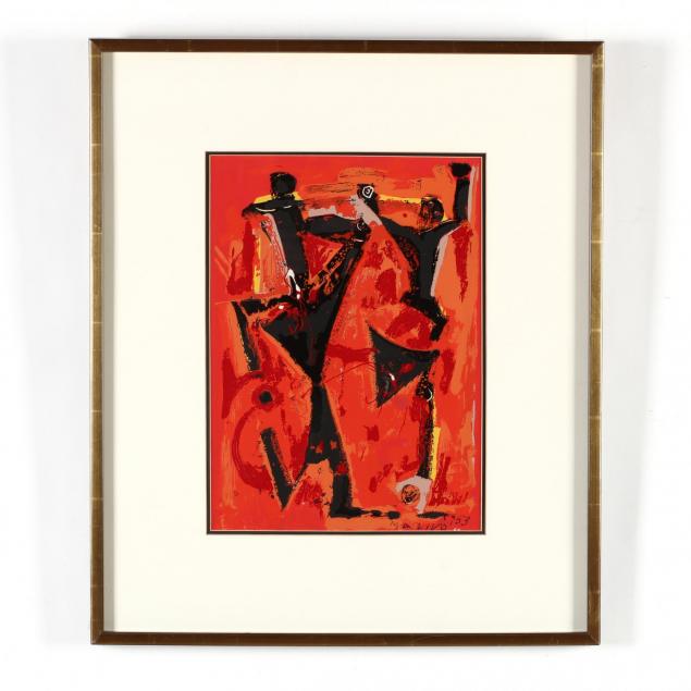 marino-marini-italian-1901-1980-silkscreen-in-colors-abstract-figures