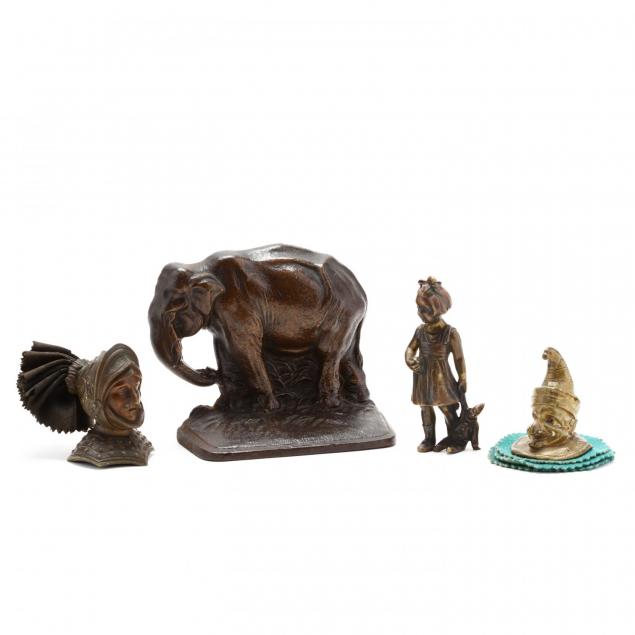 vintage-iron-and-bronze-desk-accessory-grouping