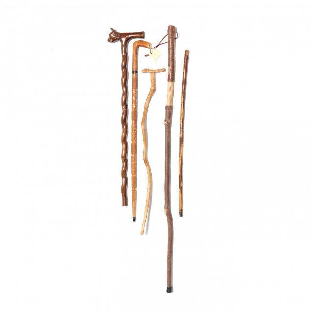 five-western-north-carolina-wooden-walking-sticks