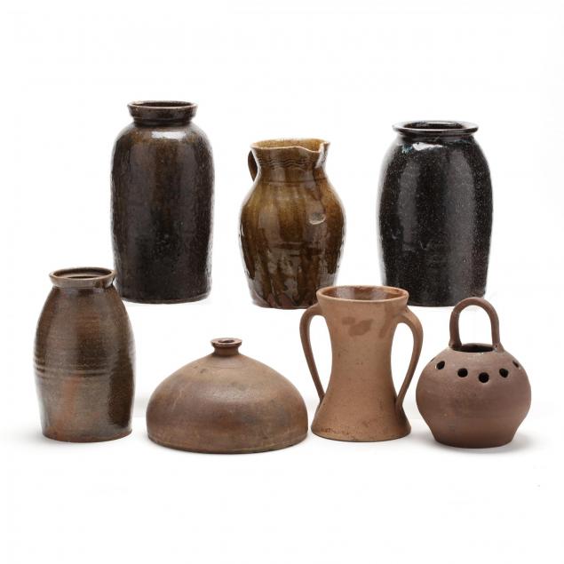 seven-miscellaneous-nc-pottery-vessels