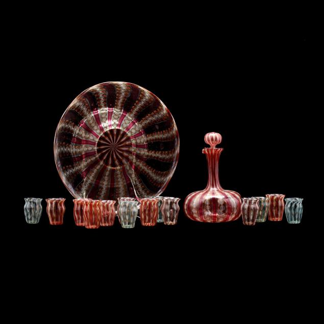 a-venetian-glass-cordial-set