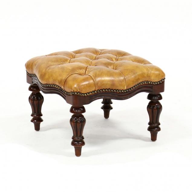 william-iv-style-leather-upholstered-foot-stool