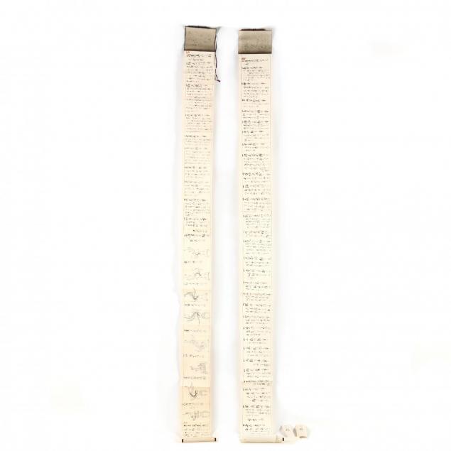 two-japanese-ikebana-hand-scrolls