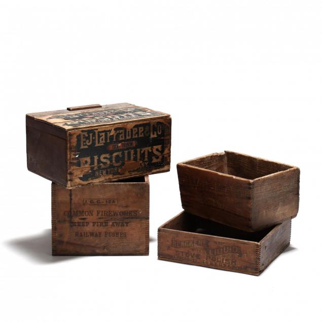 four-antique-advertising-crates
