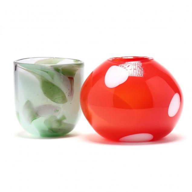 two-studio-art-glass-bowls