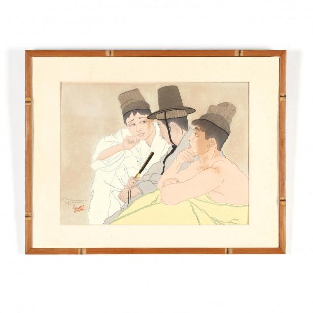 paul-jacoulet-french-1902-1960-i-trois-coreens-i