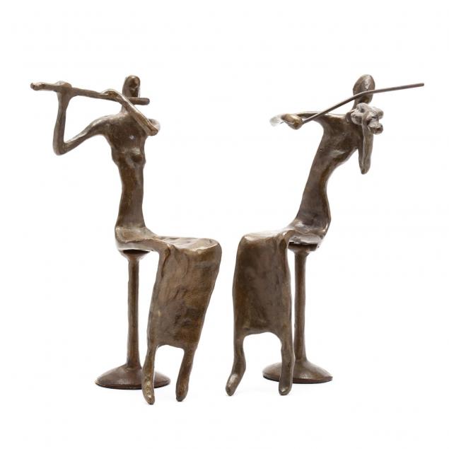 bernard-kim-korea-b-1942-pair-of-modernist-bronze-musicians