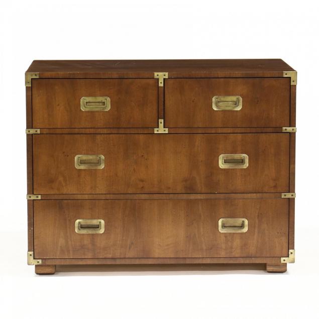 henredon-vintage-campaign-style-chest-of-drawers