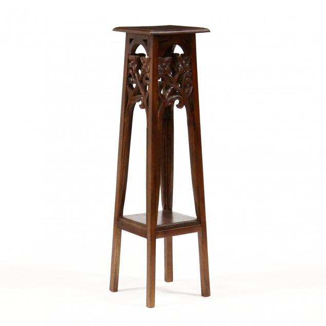 art-nouveau-style-carved-mahogany-stand