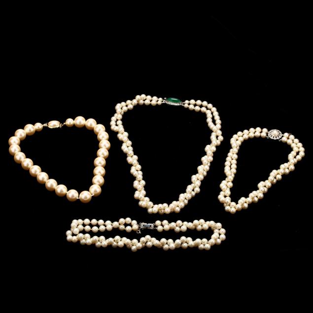 four-faux-pearl-necklaces