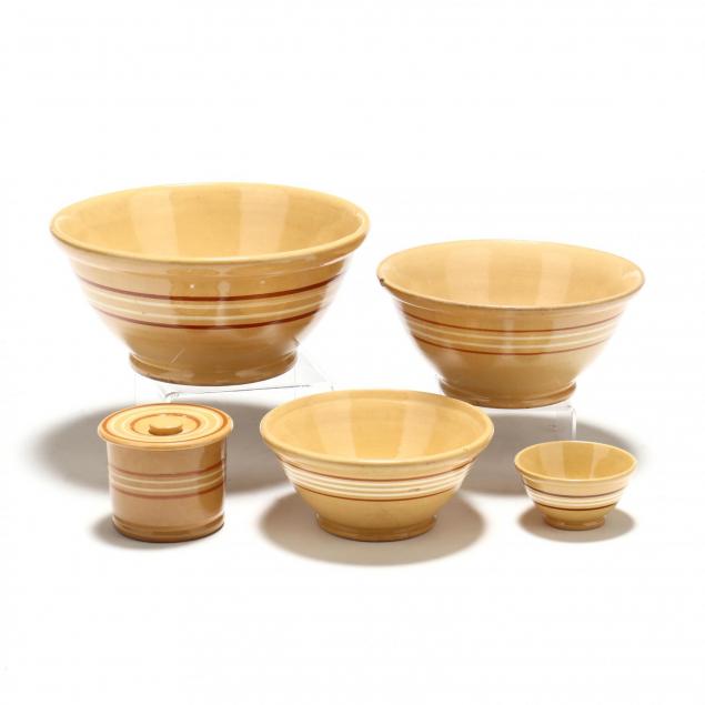 group-of-yellowware-table-accessories