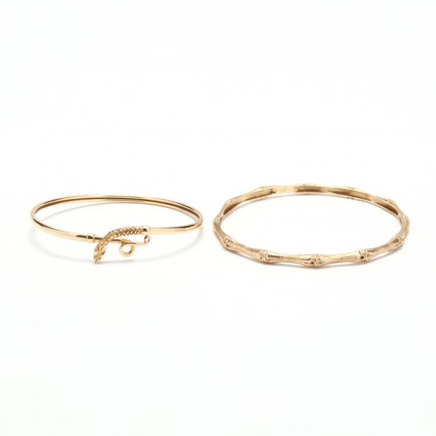 two-14kt-gold-bangles