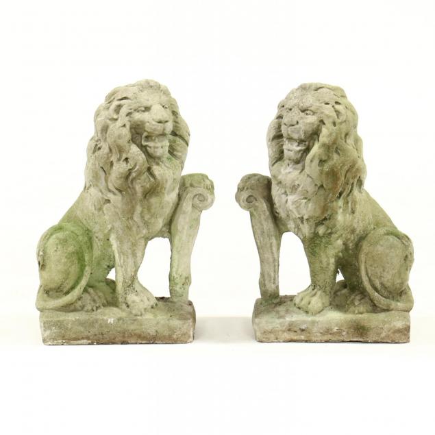 pair-of-classical-style-cast-stone-lions