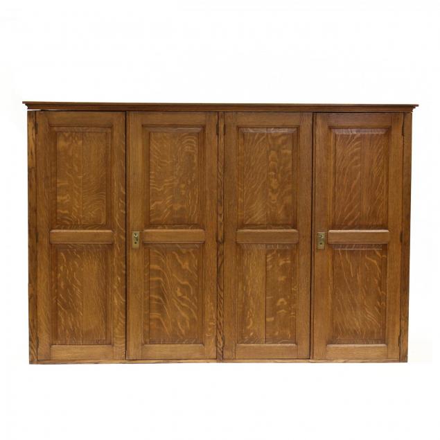 edwardian-oak-paneled-cabinet