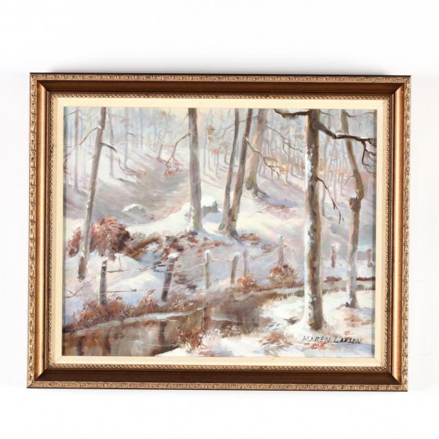 maren-larsen-american-20th-century-winter-woods