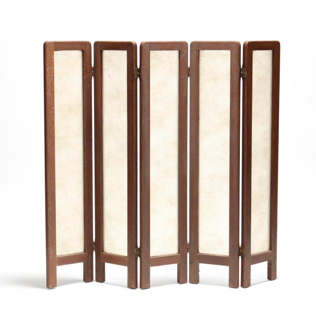 mid-century-walnut-five-panel-folding-floor-screen