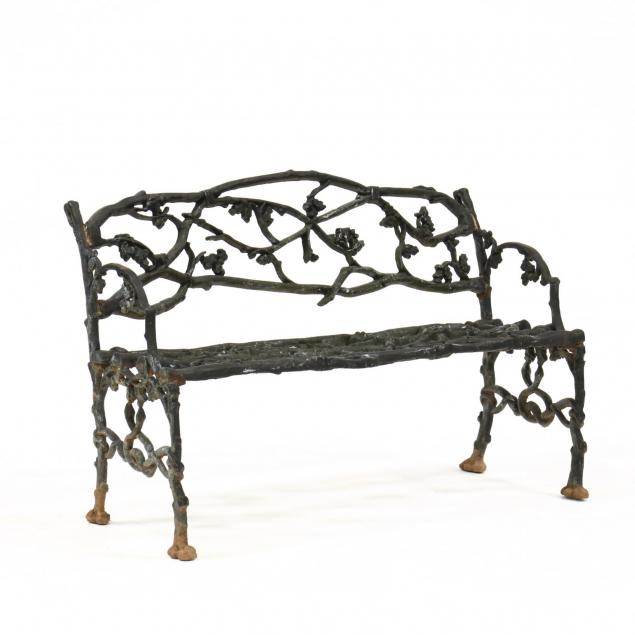 naturalistic-cast-iron-vine-and-snake-bench