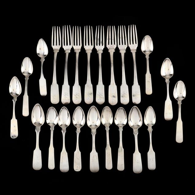 a-collection-of-american-coin-silver-flatware