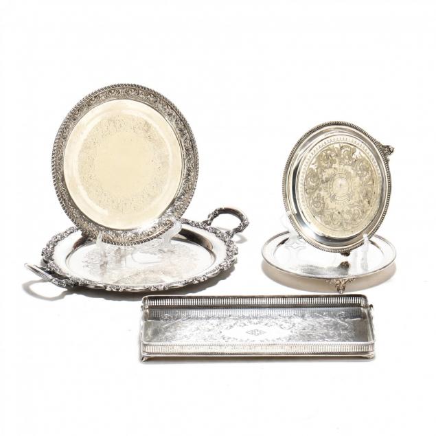 five-antique-vintage-silverplate-trays-and-salvers