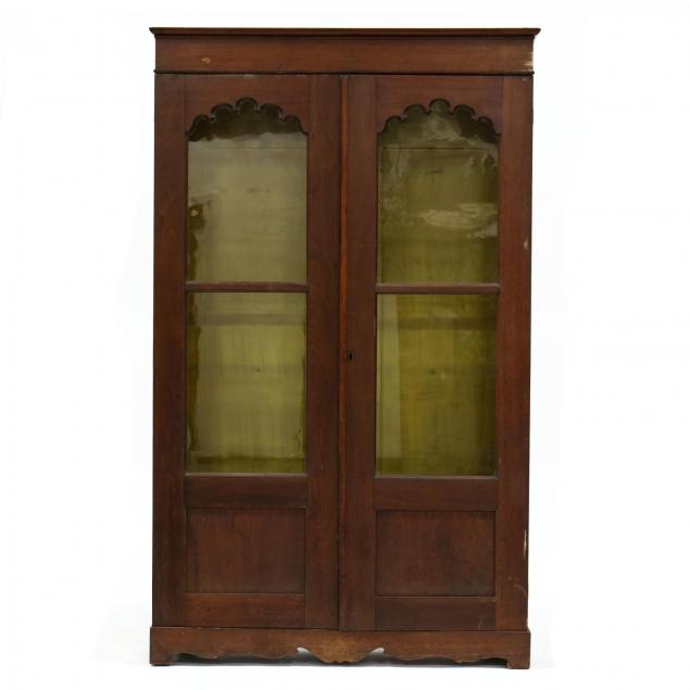 american-late-classical-carved-walnut-bookcase