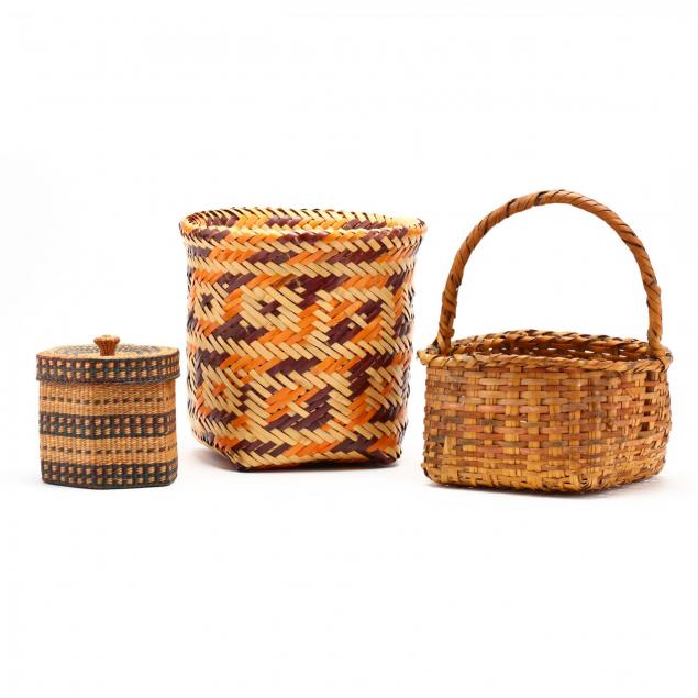 three-native-american-baskets