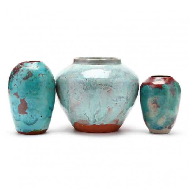 nc-pottery-three-jugtown-vases