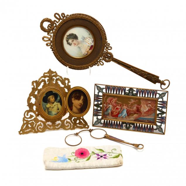 four-antique-gilt-metal-decorative-accessories