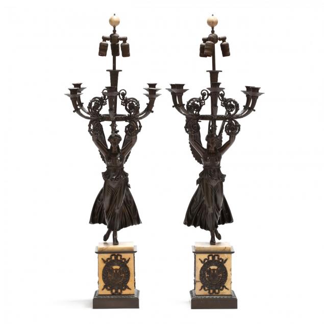 pair-of-large-neoclassical-style-figural-bronze-candelabra-lamps