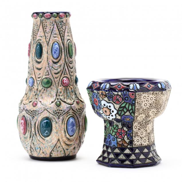 two-art-deco-amphora-ceramic-vases