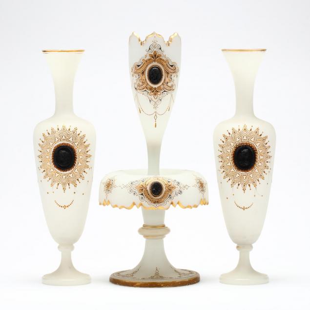an-antique-bohemian-glass-garniture-set
