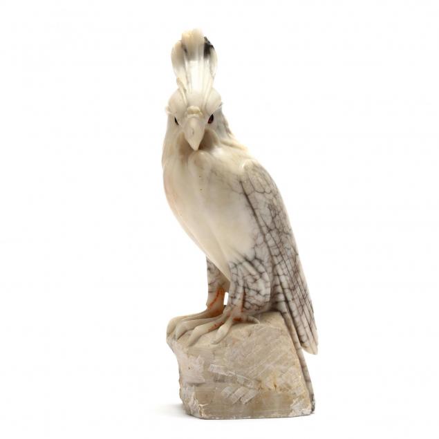 vintage-italian-carved-marble-parrot