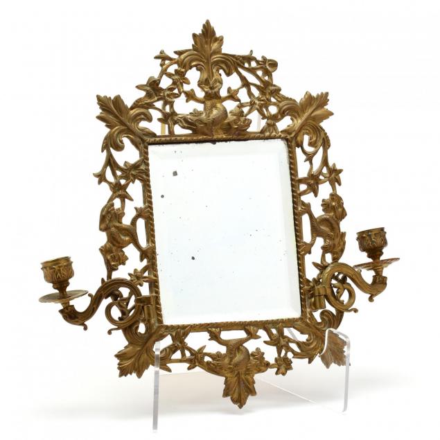 classical-style-mirrored-brass-wall-sconce