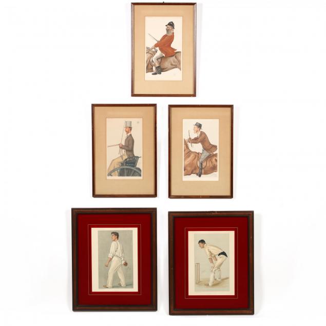 group-of-five-19th-century-vanity-fair-prints