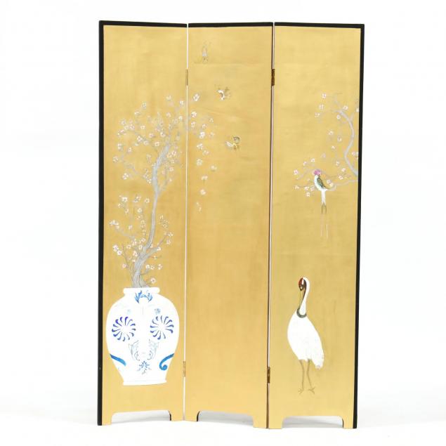 chinoiserie-decorated-three-panel-floor-screen