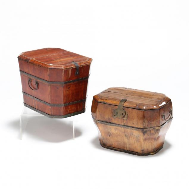 two-chinese-wooden-storage-boxes