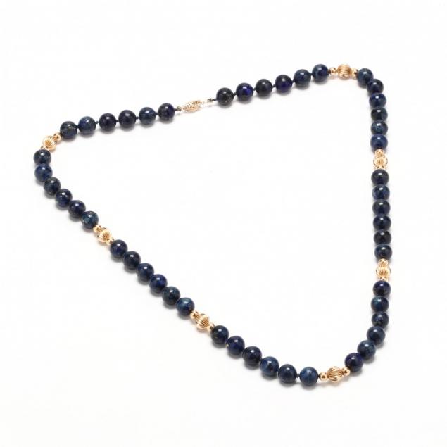 14kt-gold-lapis-bead-necklace