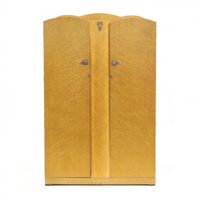 english-art-deco-birdseye-maple-wardrobe