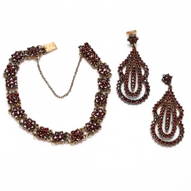 vintage-gold-wash-and-garnet-demi-parure