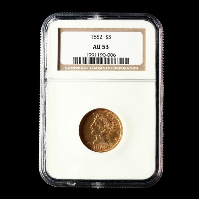 1852-5-gold-liberty-head-half-eagle-ngc-au53