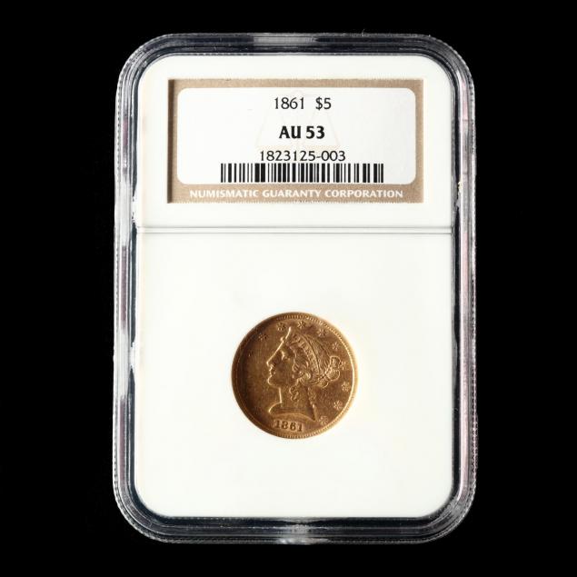 1861-5-gold-liberty-head-half-eagle-ngc-au53