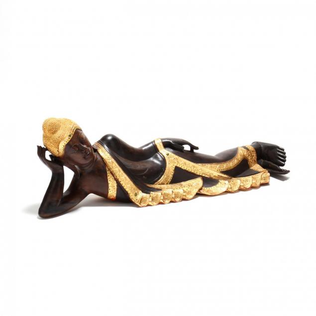 large-carved-and-gilt-statue-of-a-reclining-bodhisattva