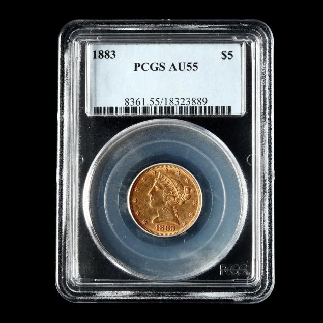1883-5-gold-liberty-head-half-eagle-pcgs-au55