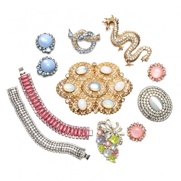 a-collection-of-vintage-rhinestone-costume-jewelry