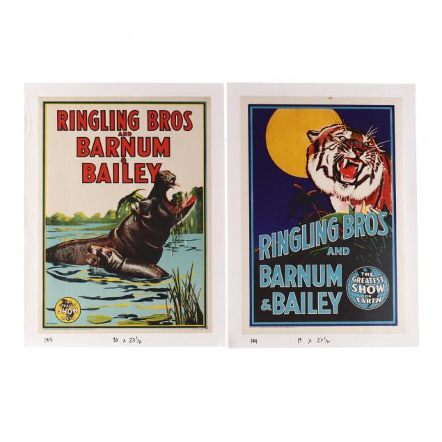 two-ringling-bros-and-barnum-bailey-vintage-circus-posters-1940s