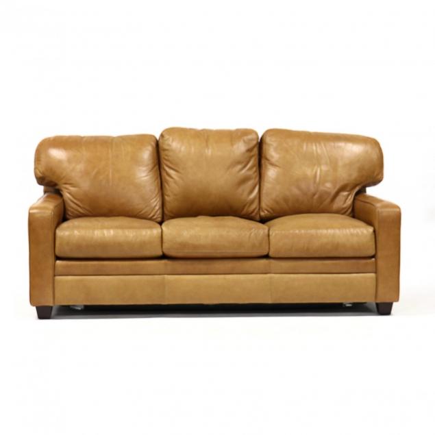 bradington-young-leather-upholstered-sleeper-sofa