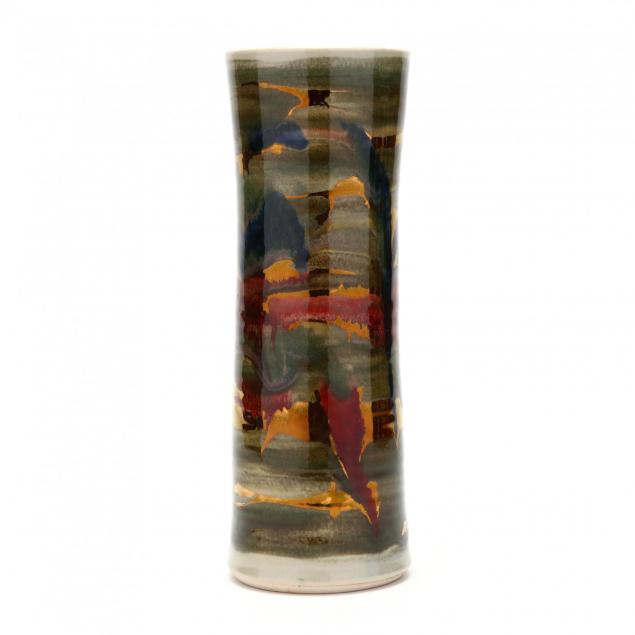 sally-bowen-prange-nc-1927-2007-cylindrical-ceramic-vase