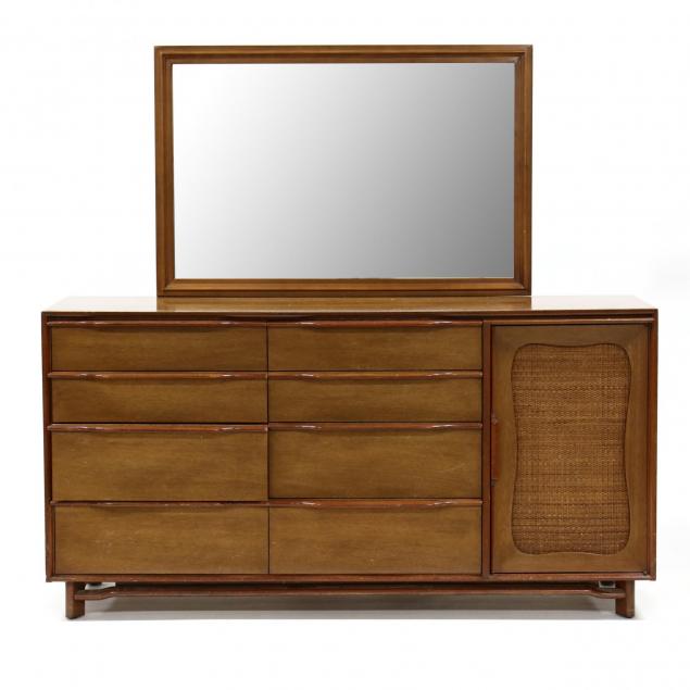 hickory-mid-century-modern-dresser-with-mirror